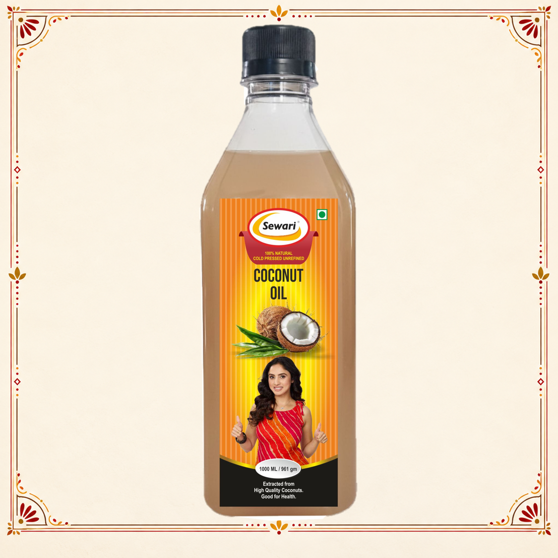 Sewari Cold Pressed Coconut Oil. Made with pure coconuts