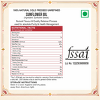 Sewari Cold Pressed Sunflower Oil FSSAI License